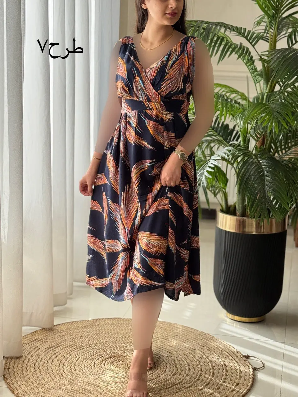 پیراهن نخی صوفیا کد2133