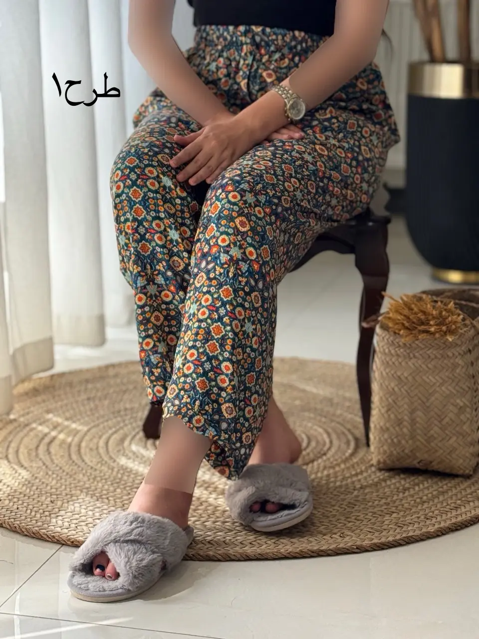 شلوار نخی کد2065