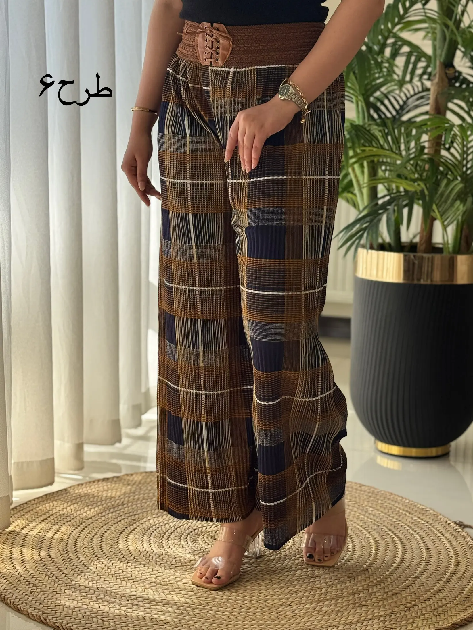 شلوار کمر چرم کد2170