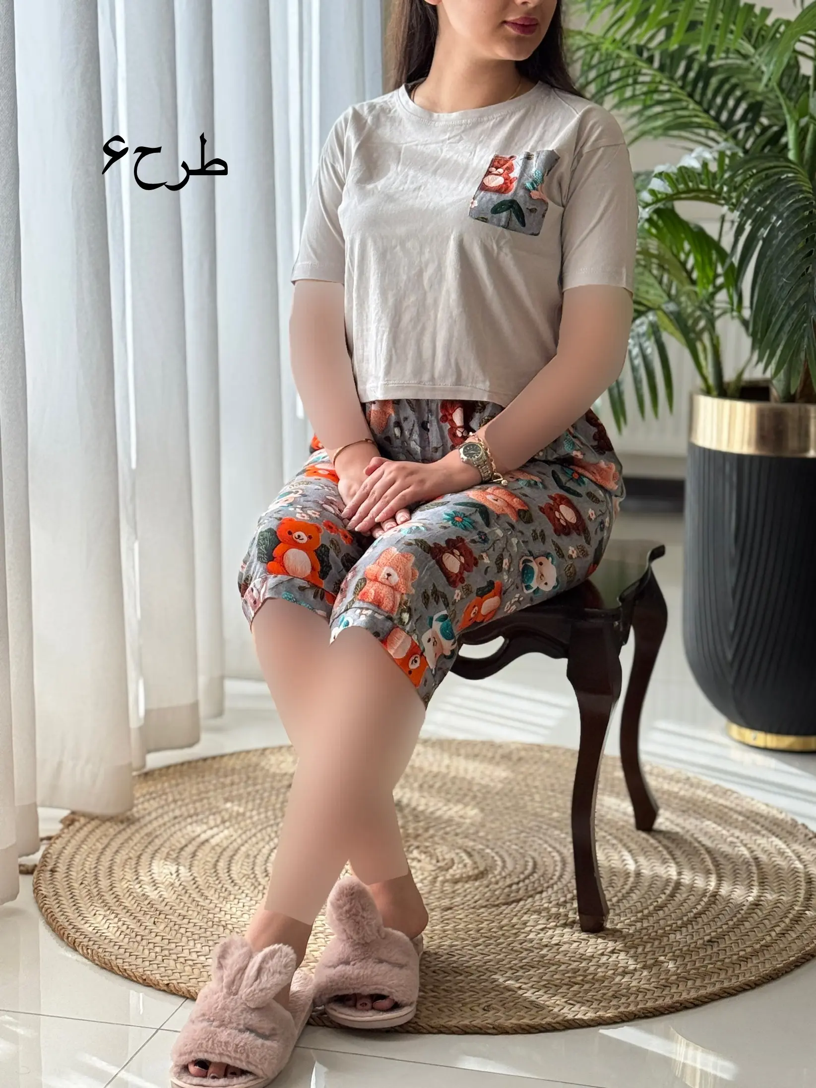 ست تیشرت شلوارک سه بعدی کد2165