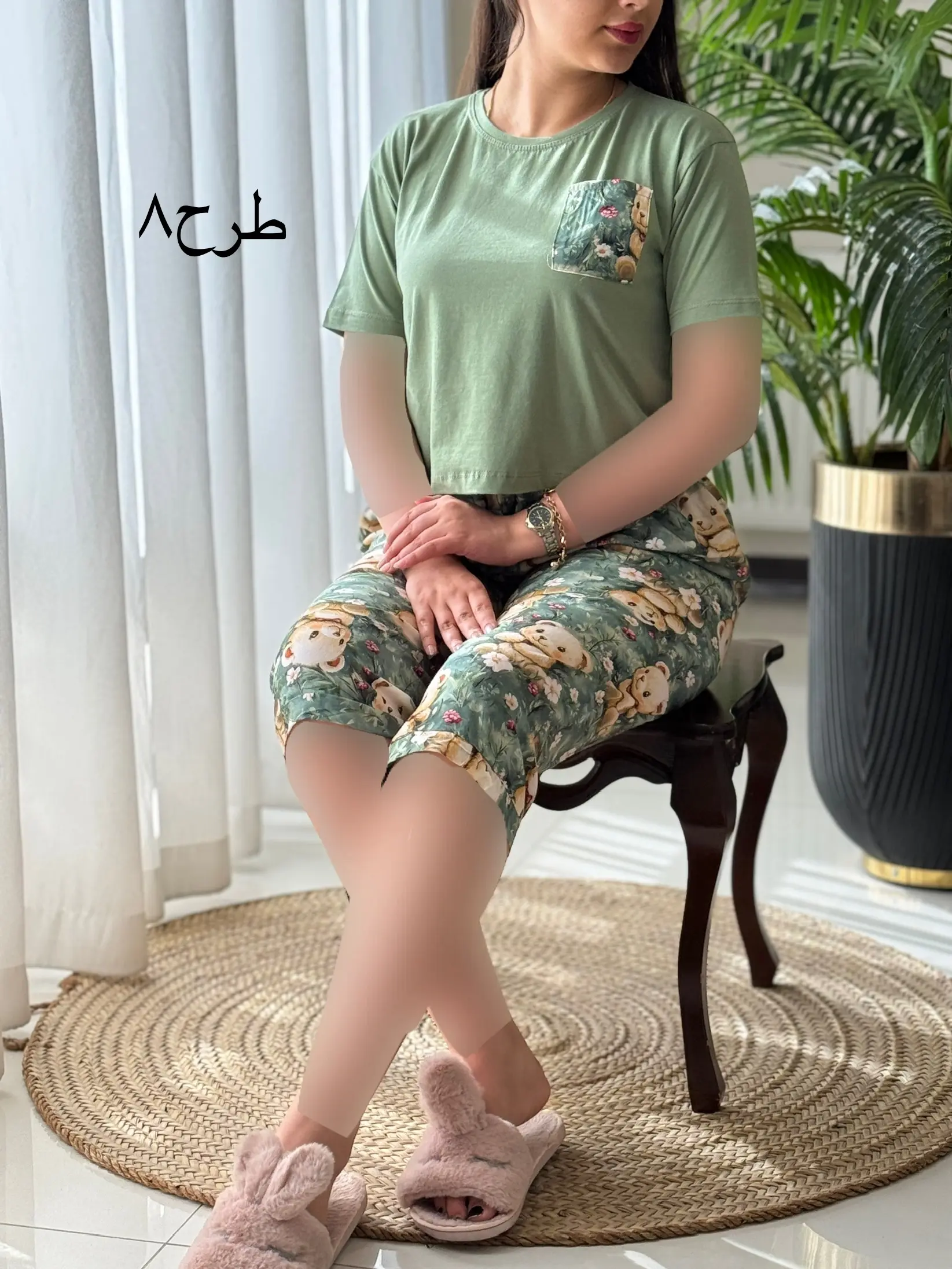 ست تیشرت شلوارک سه بعدی کد2165