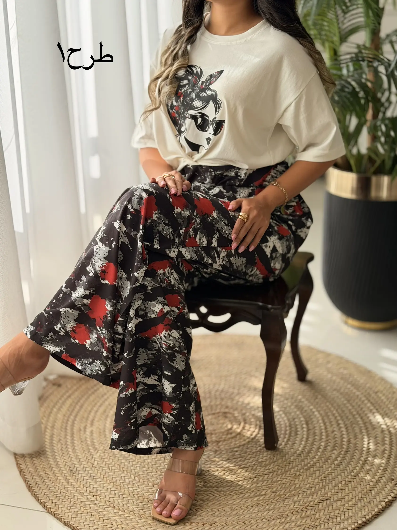 ست تیشرت شلوار دختر کد2761