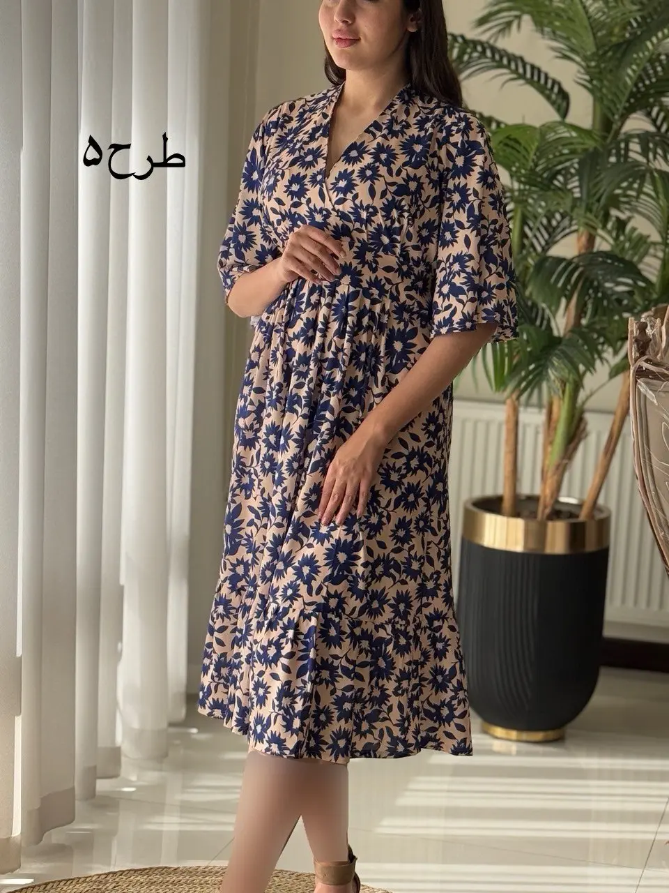 پیراهن آستین فیلی کد2123