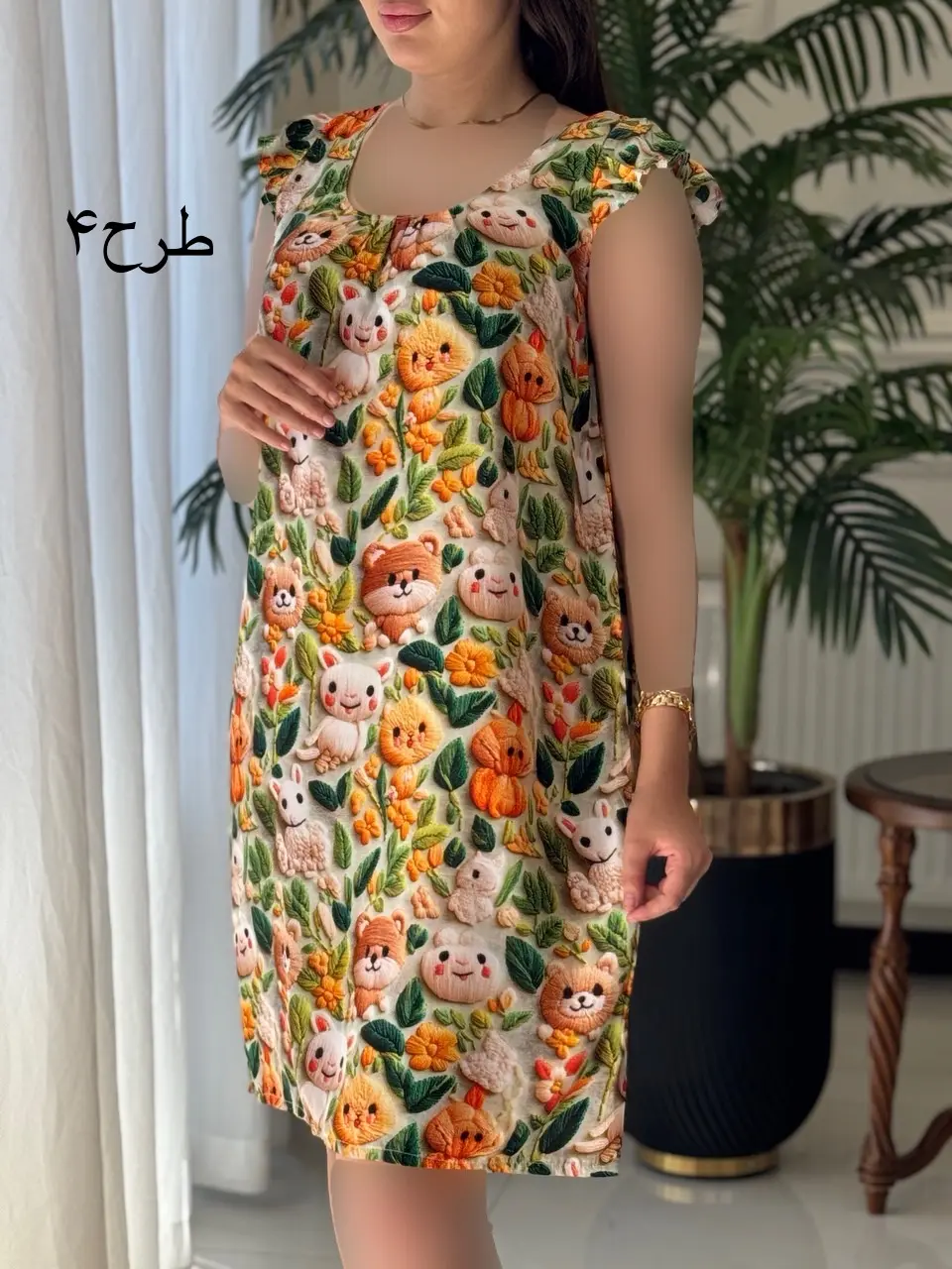 پیراهن سه بعدی ساتین کد2048