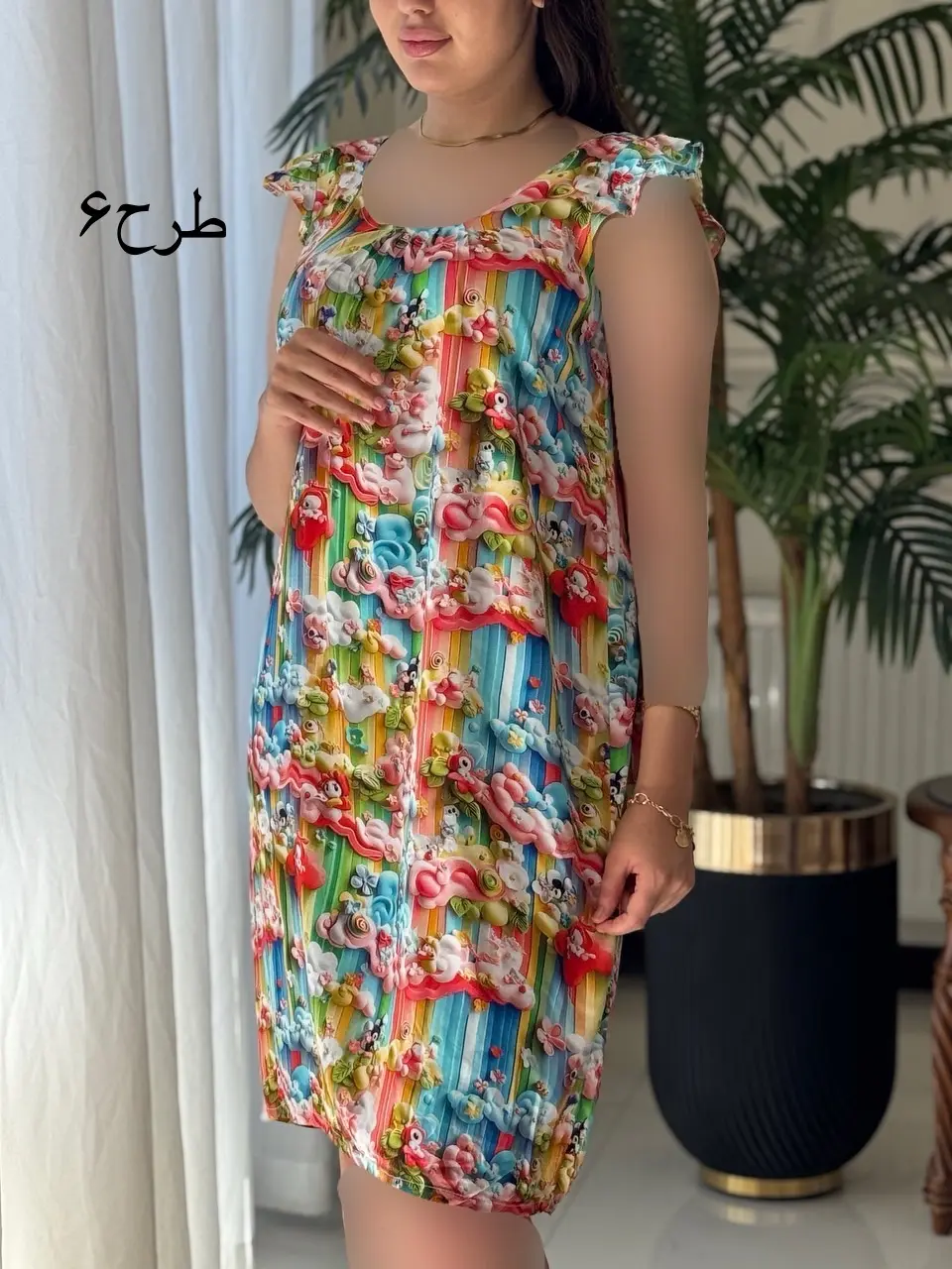 پیراهن سه بعدی ساتین کد2048