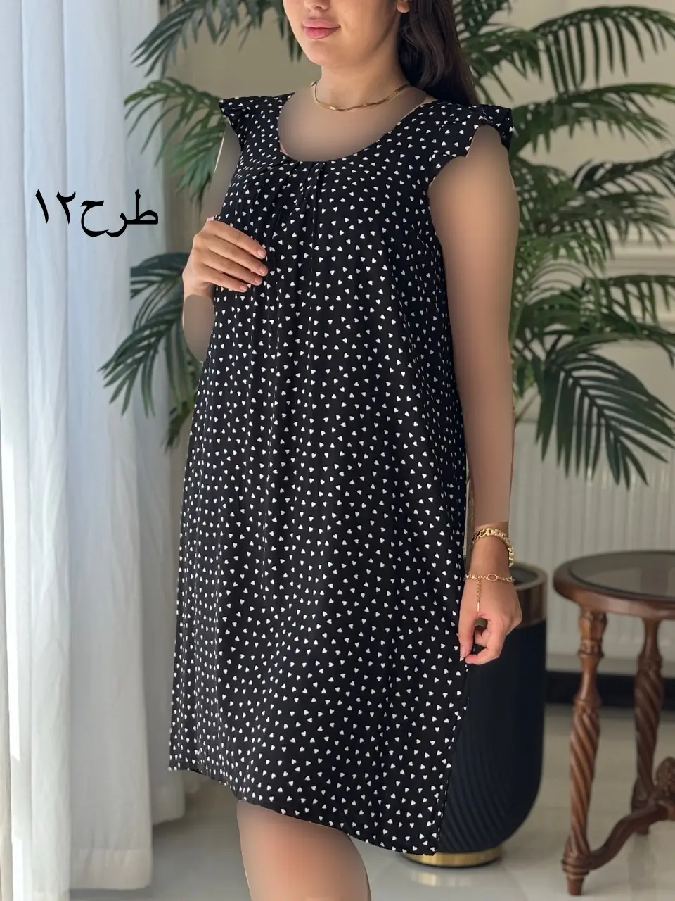 پیراهن سه بعدی ساتین کد2048