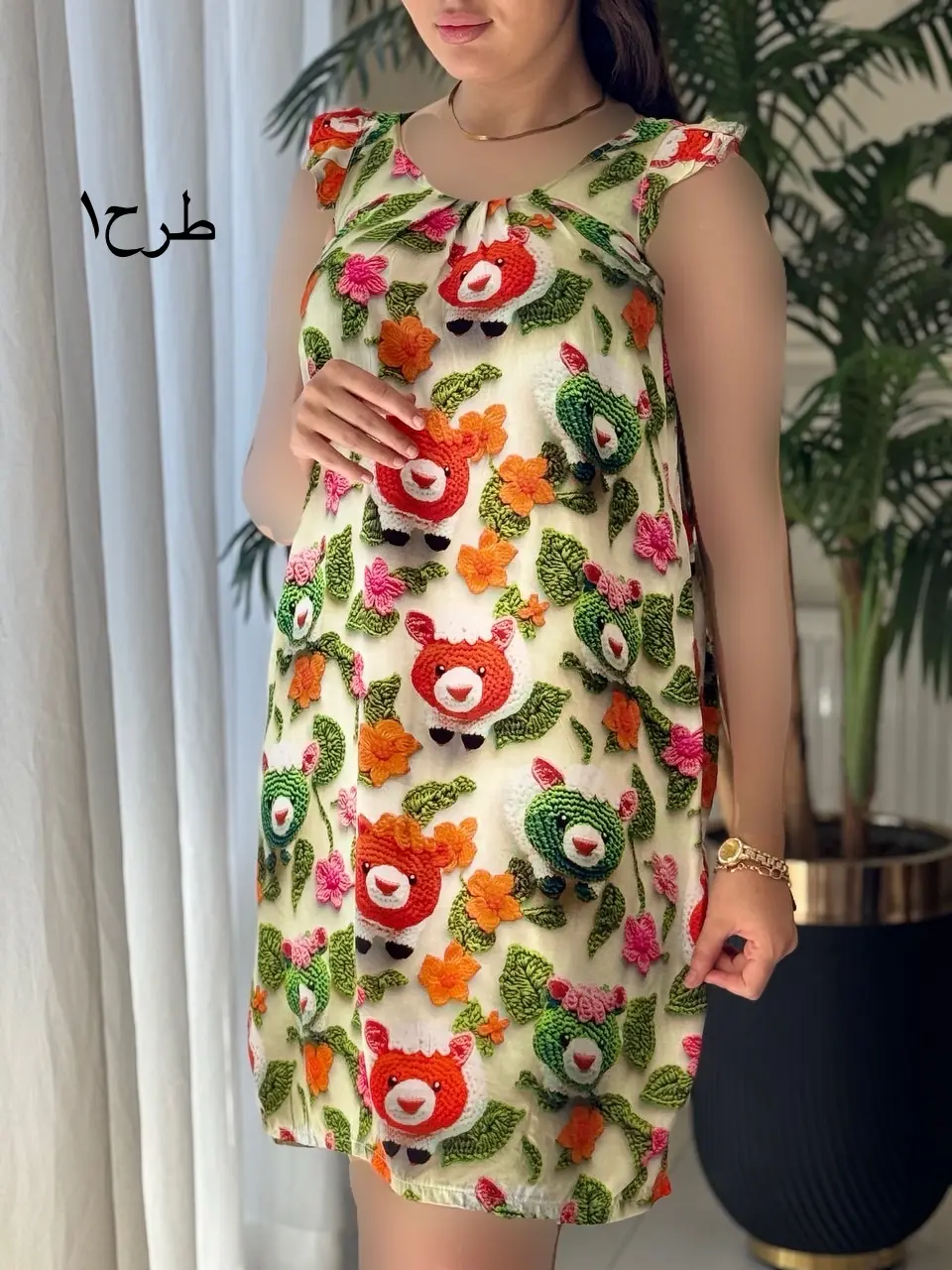 پیراهن سه بعدی ساتین کد2048