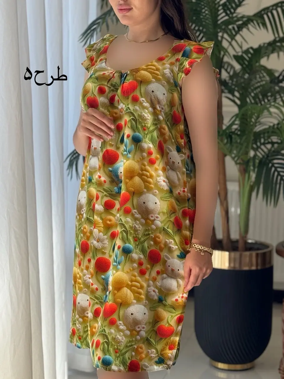 پیراهن سه بعدی ساتین کد2048