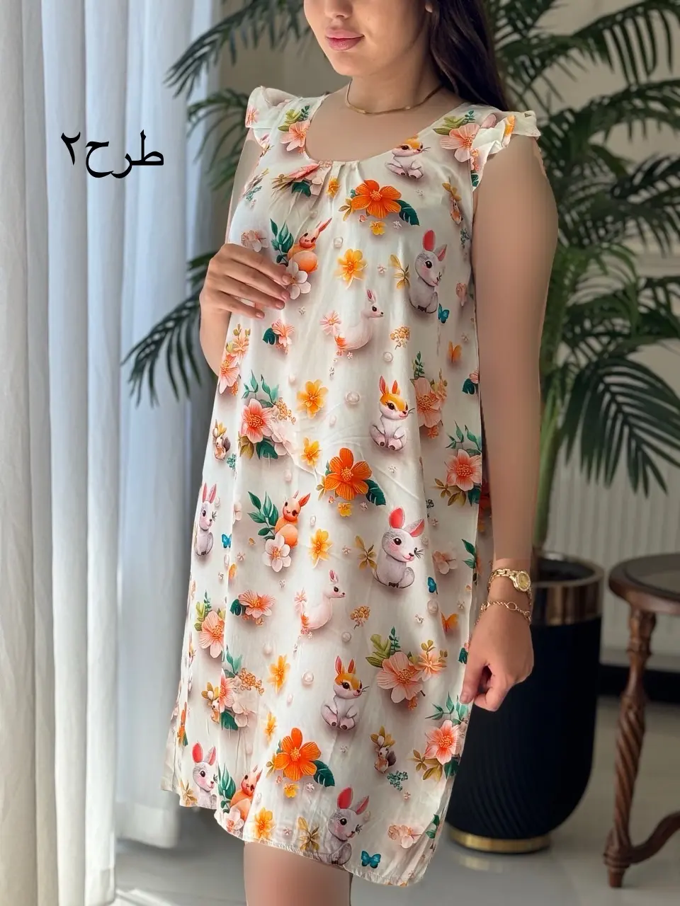 پیراهن سه بعدی ساتین کد2048