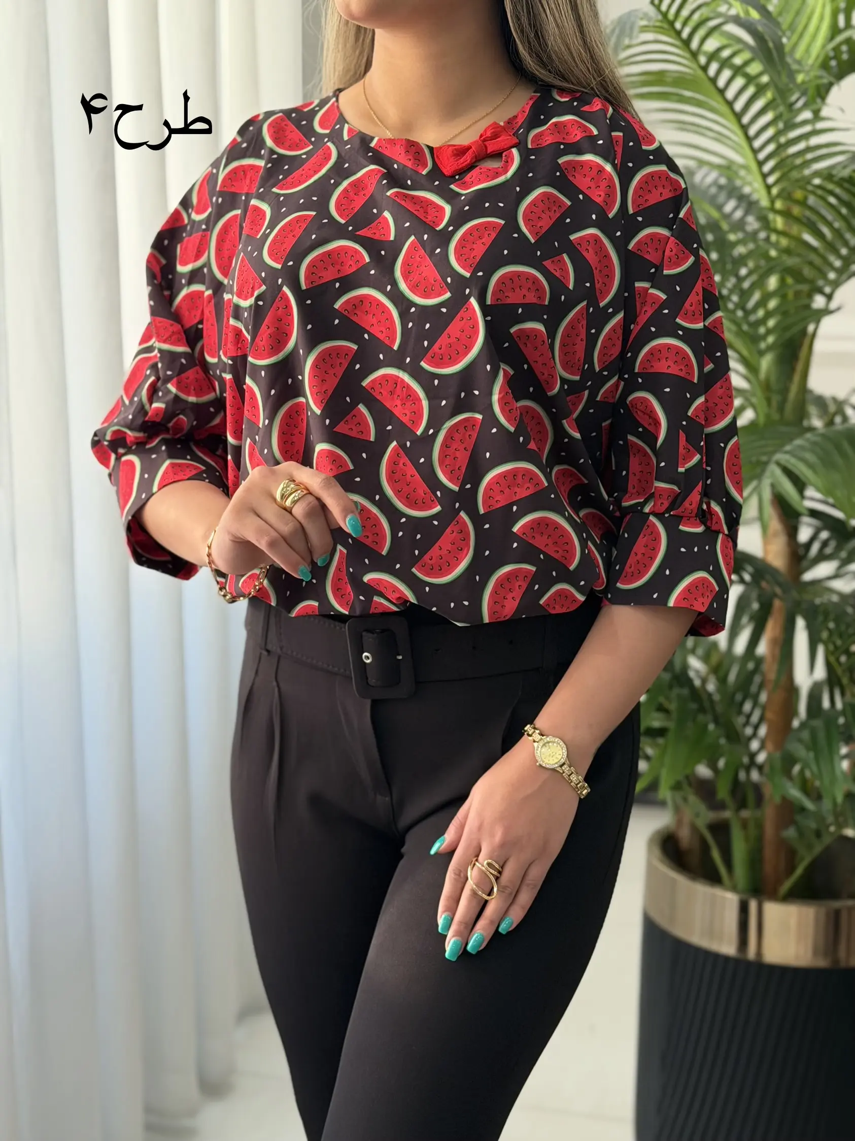 شومیز یلدایی پاپیونی کد2372