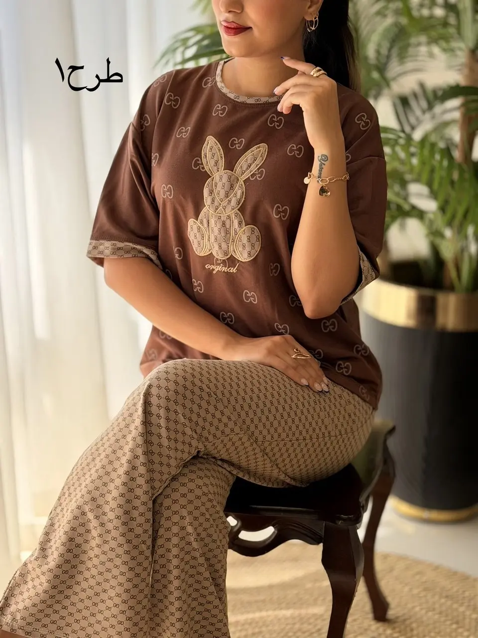 ست تیشرت شلوار گوچی کد2743