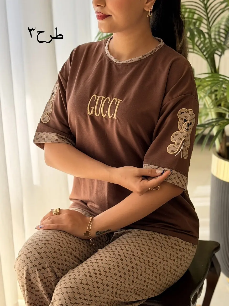 ست تیشرت شلوار گوچی کد2743