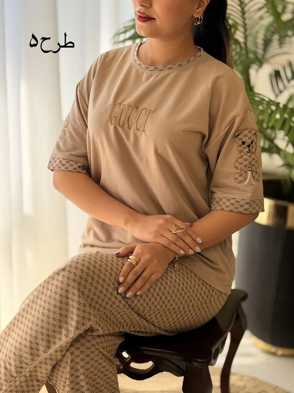 ست تیشرت شلوار گوچی کد2743