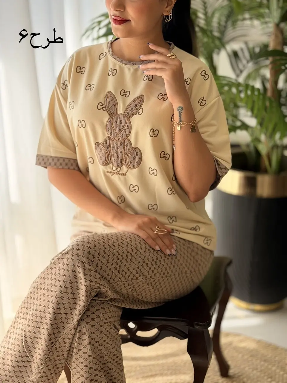 ست تیشرت شلوار گوچی کد2743