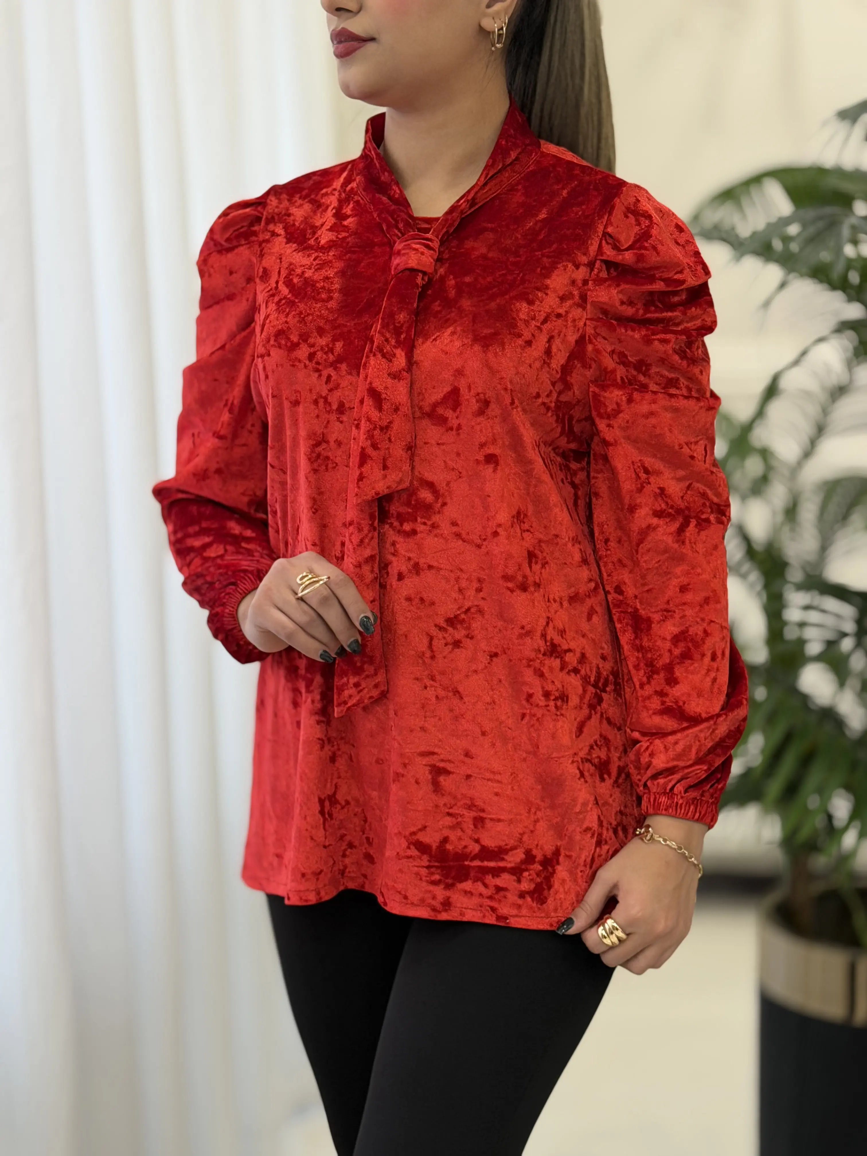 شومیز مخمل کرواتی کد2373