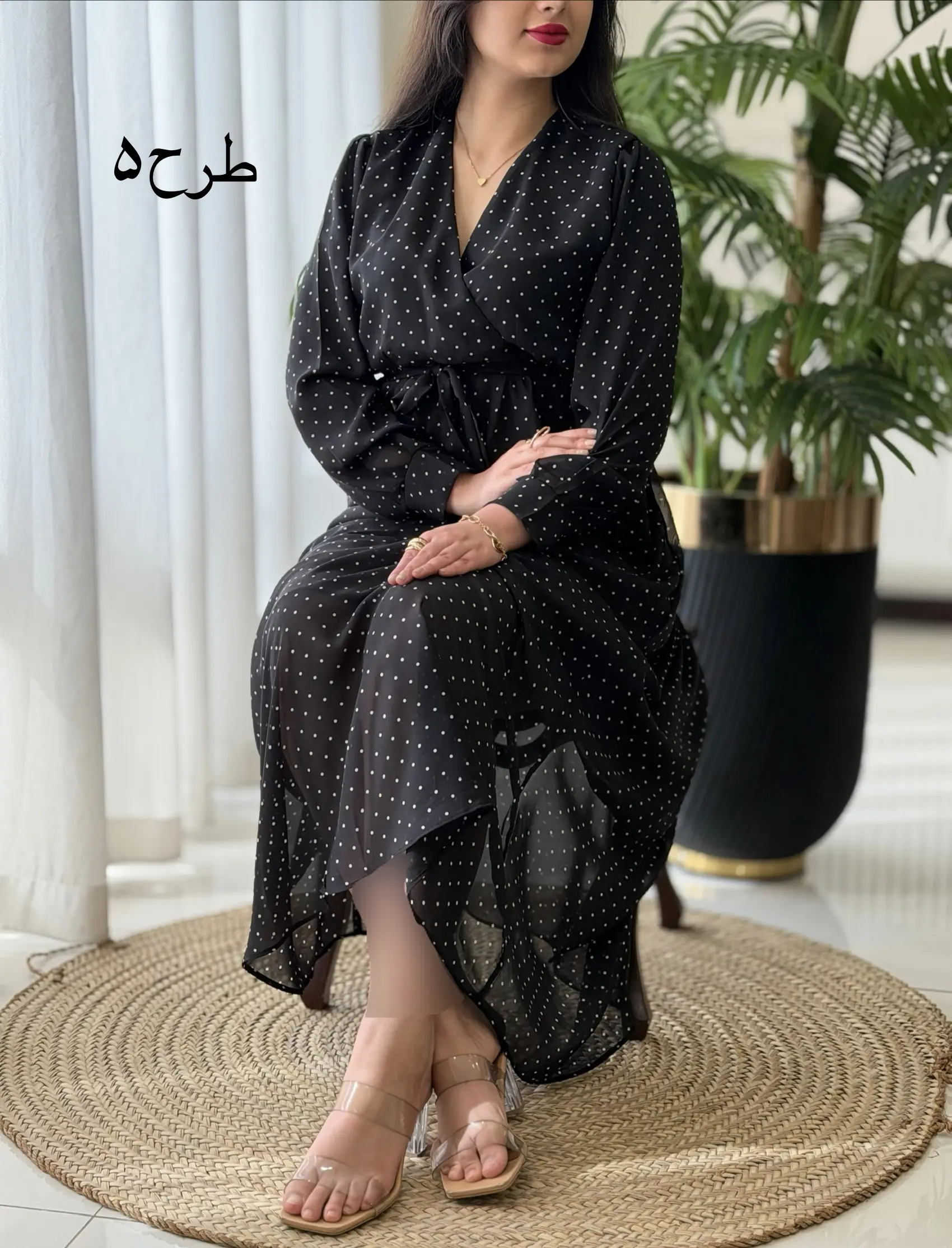 پیراهن چپ وراستی کد2443