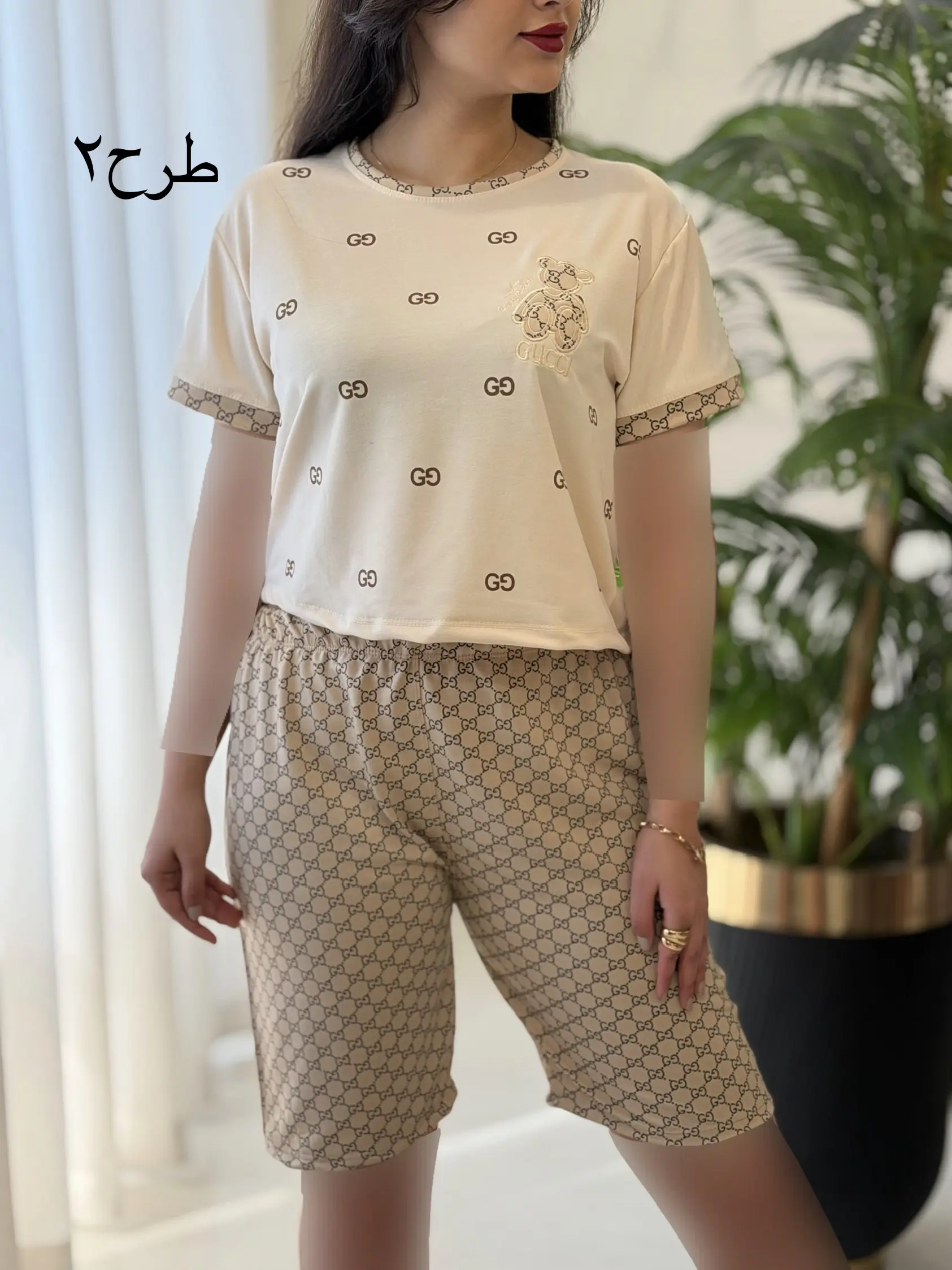 ست کراپ شورتک کد2444