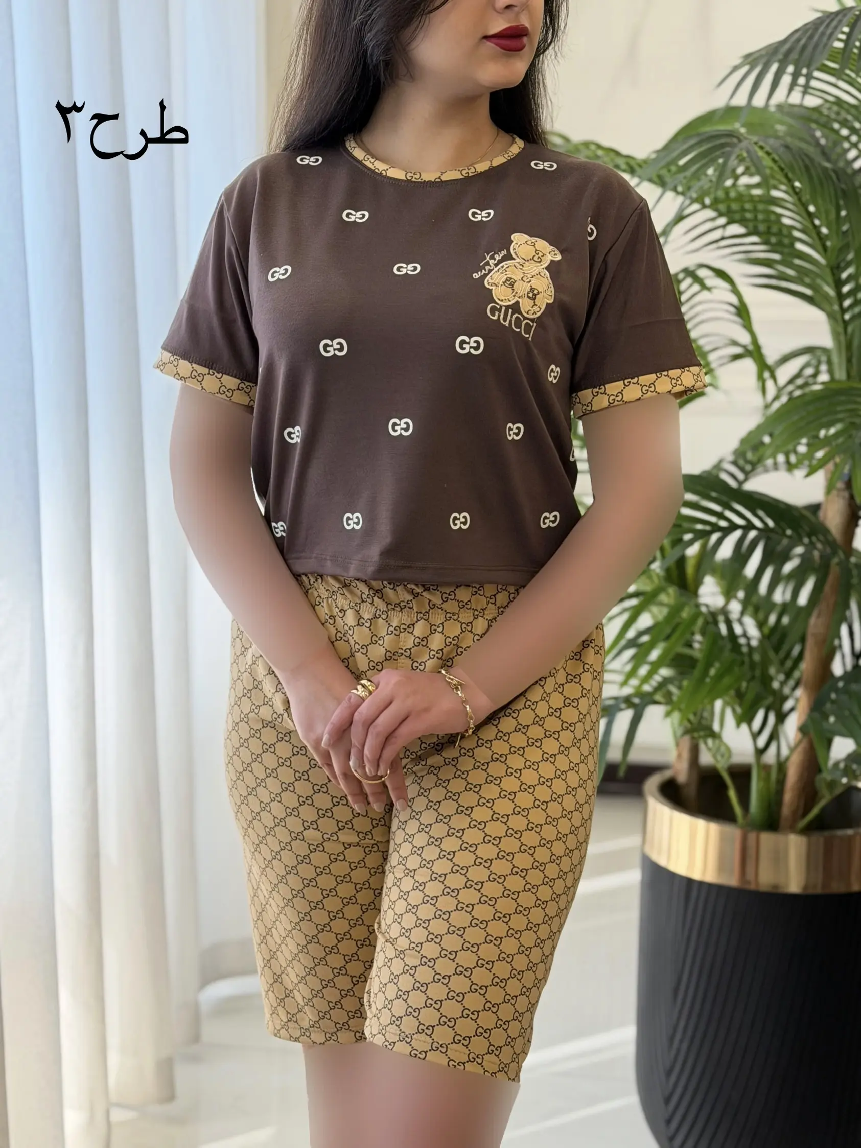 ست کراپ شورتک کد2444