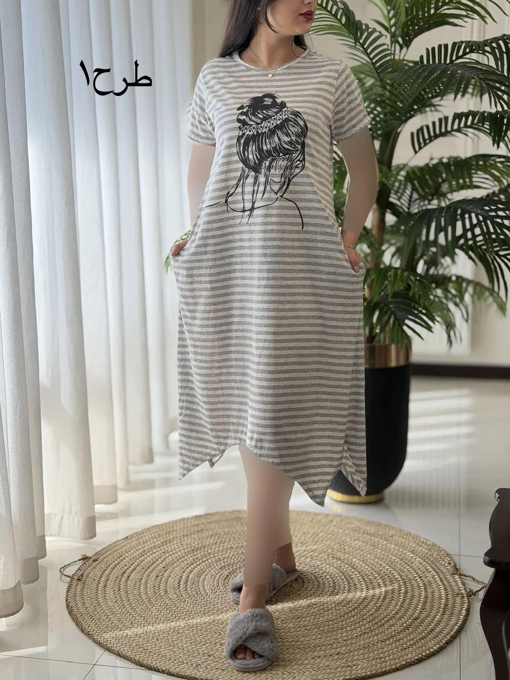 پیراهن راه راه کد2441