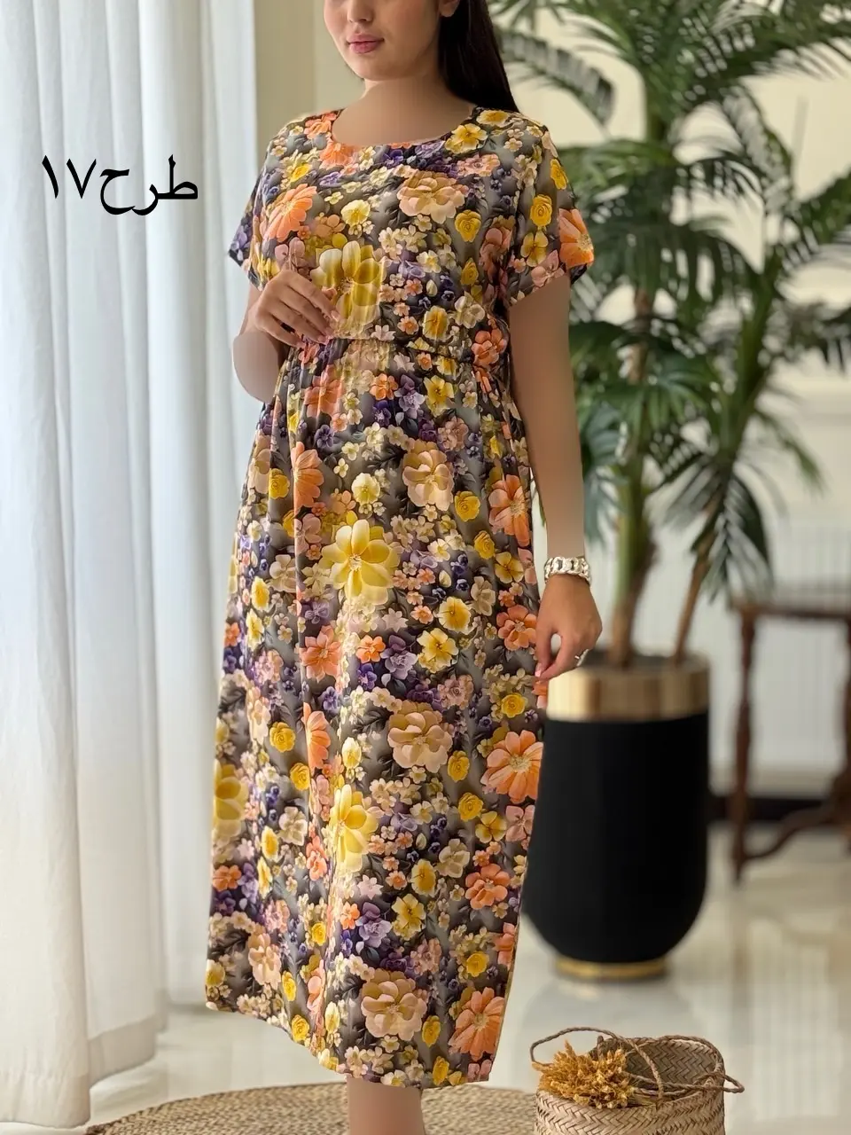 پیراهن سه بعدی شفق کد2080