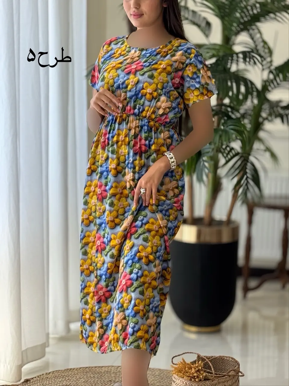 پیراهن سه بعدی شفق کد2080