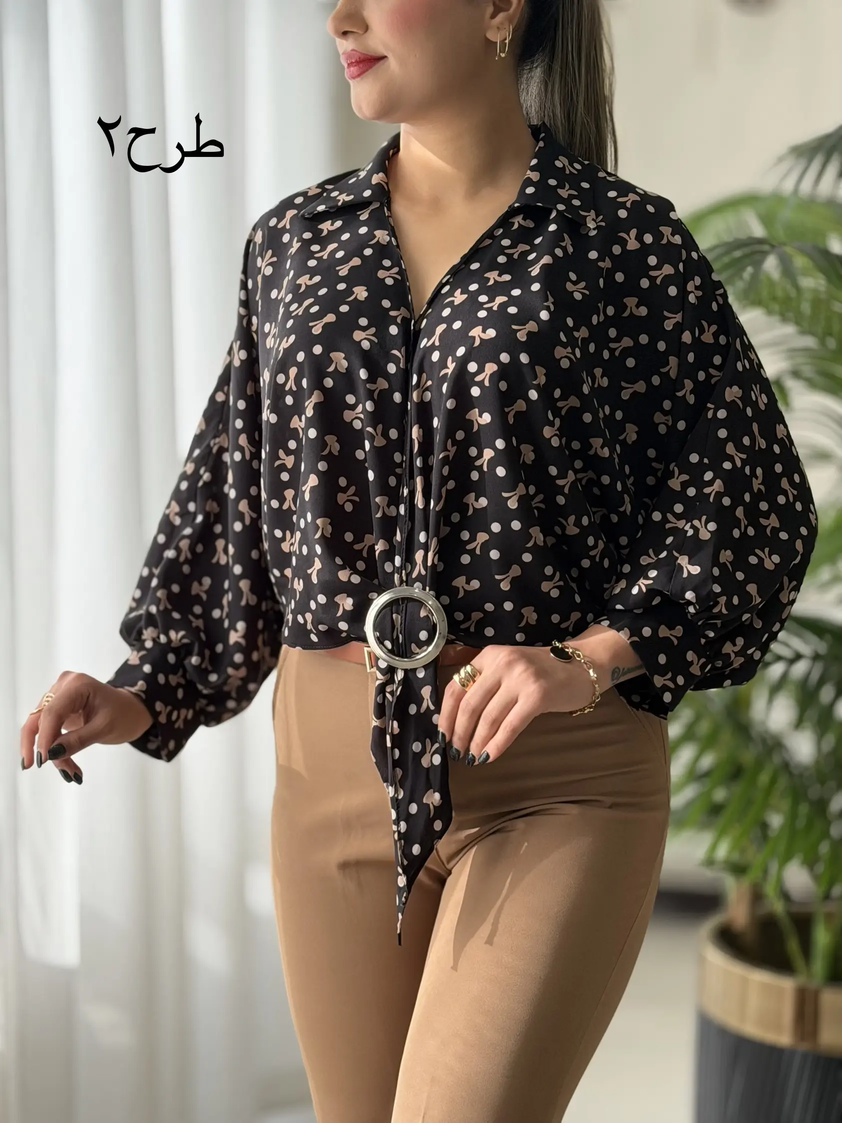 شومیز حلقه ای کد2352