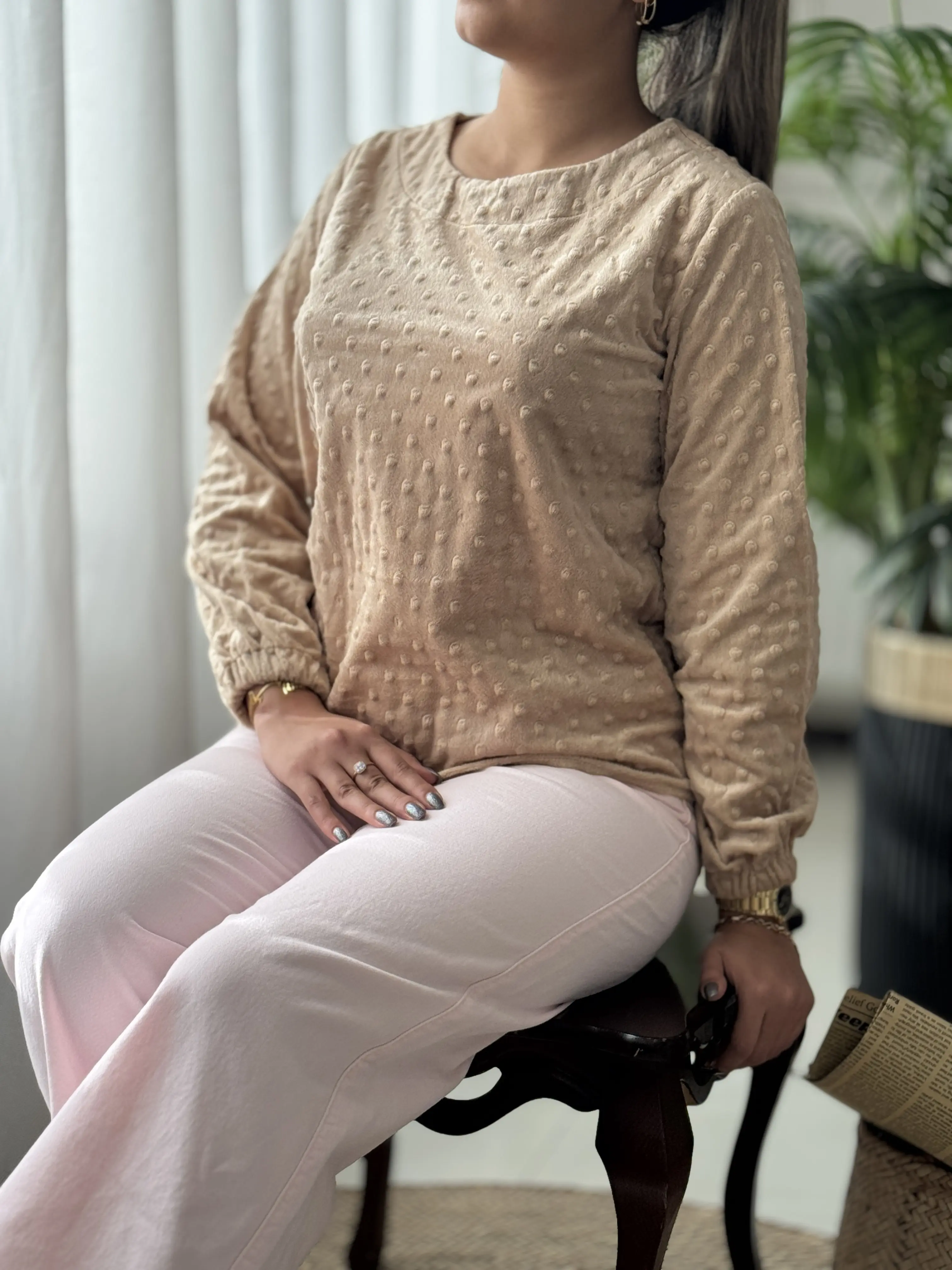 بلوز حوله ای حبابی کد2226