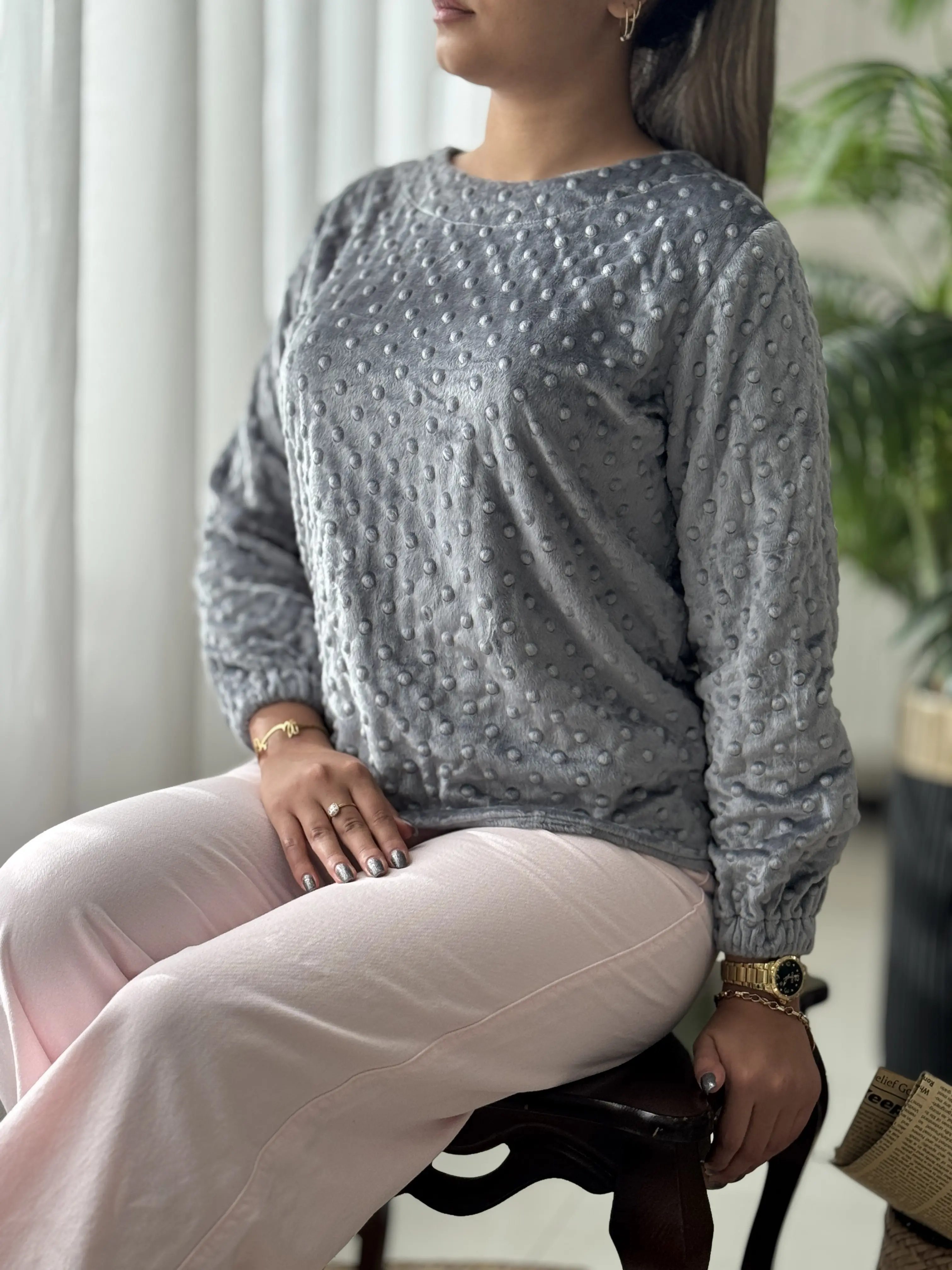 بلوز حوله ای حبابی کد2226