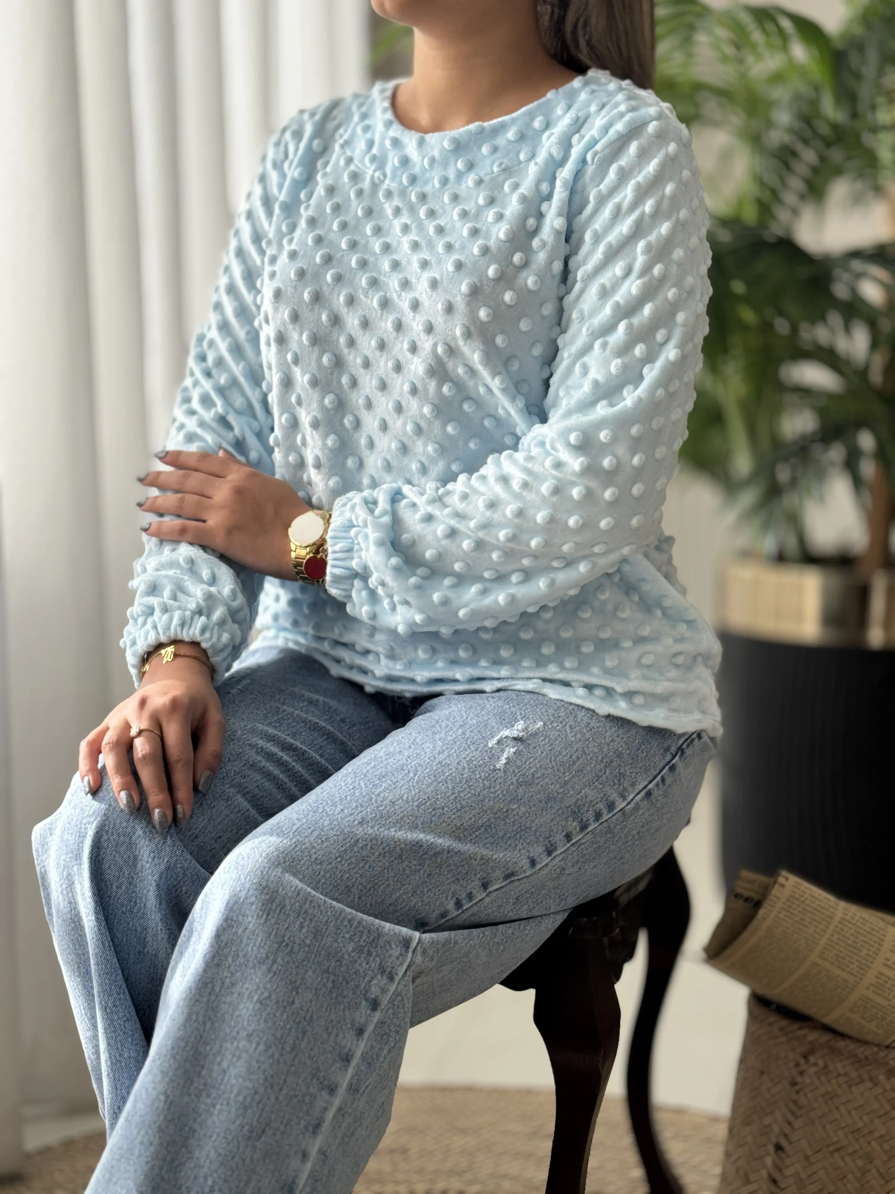 بلوز حوله ای حبابی کد2226