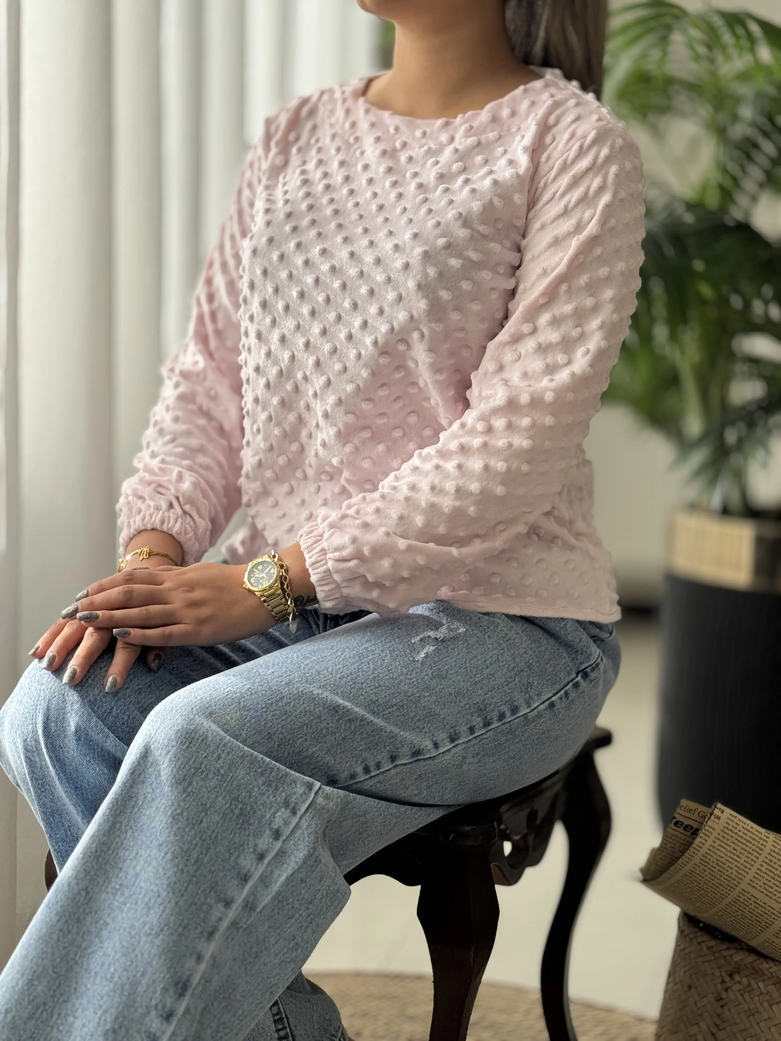 بلوز حوله ای حبابی کد2226