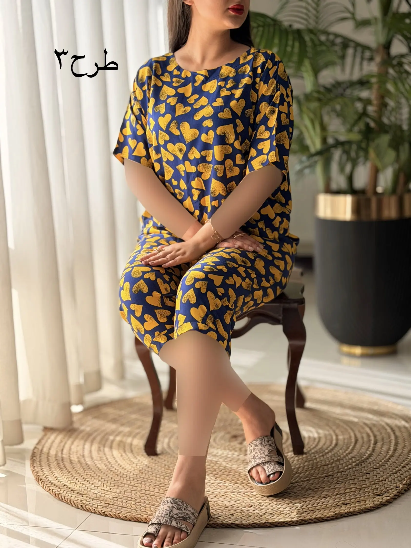 کراپ شلوارک نخی کد2492