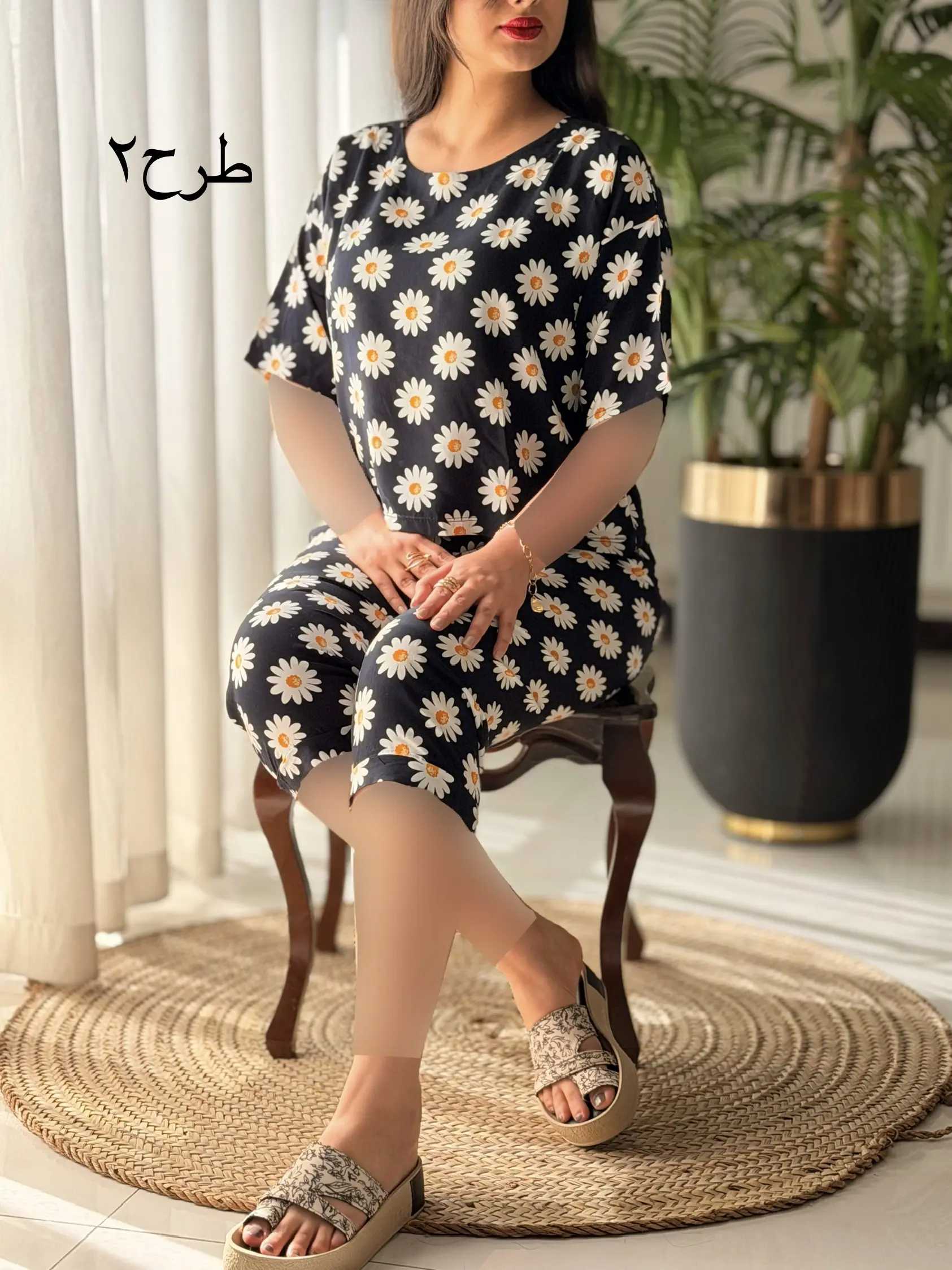 کراپ شلوارک نخی کد2492