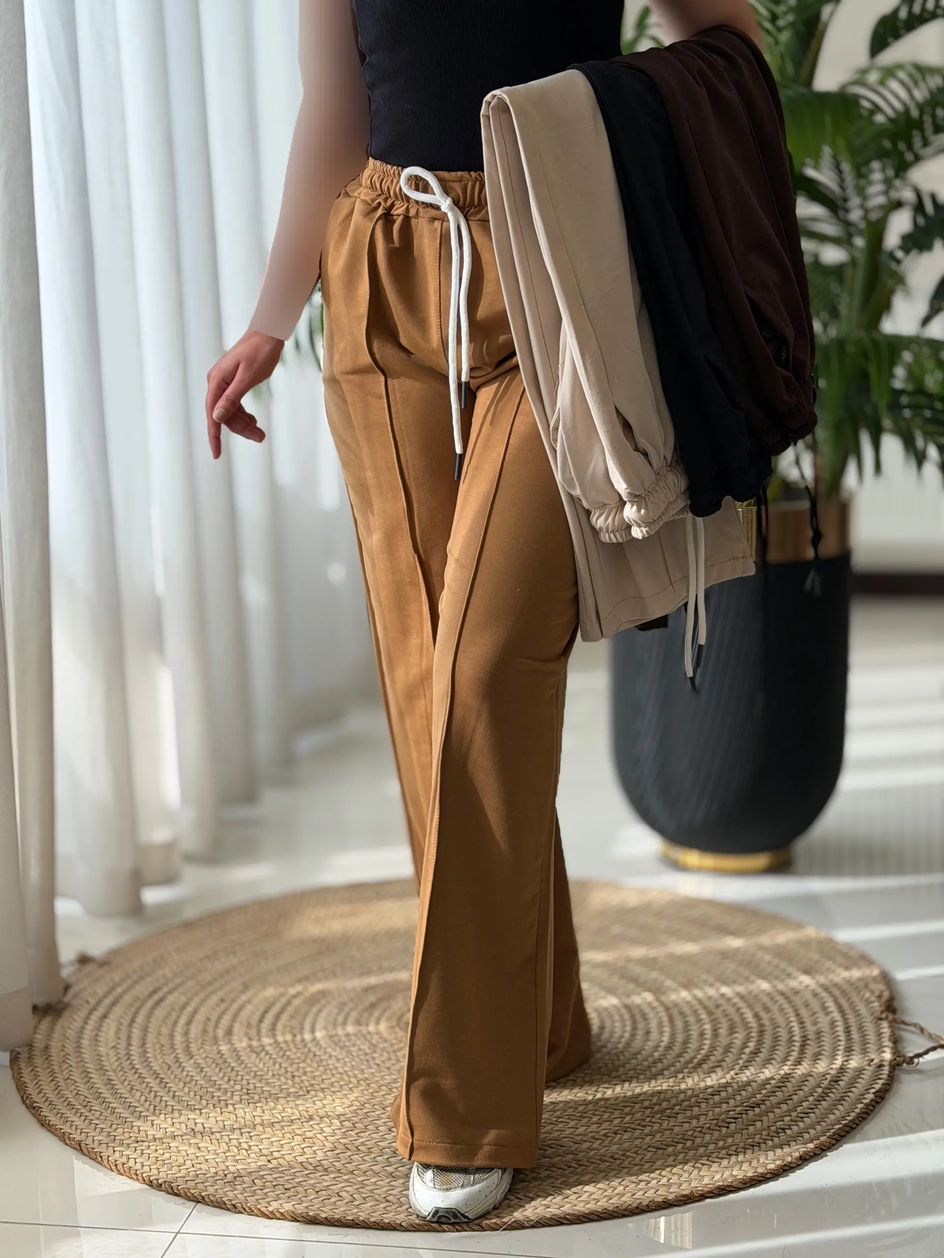 شلوار جلو خط دار کد2435