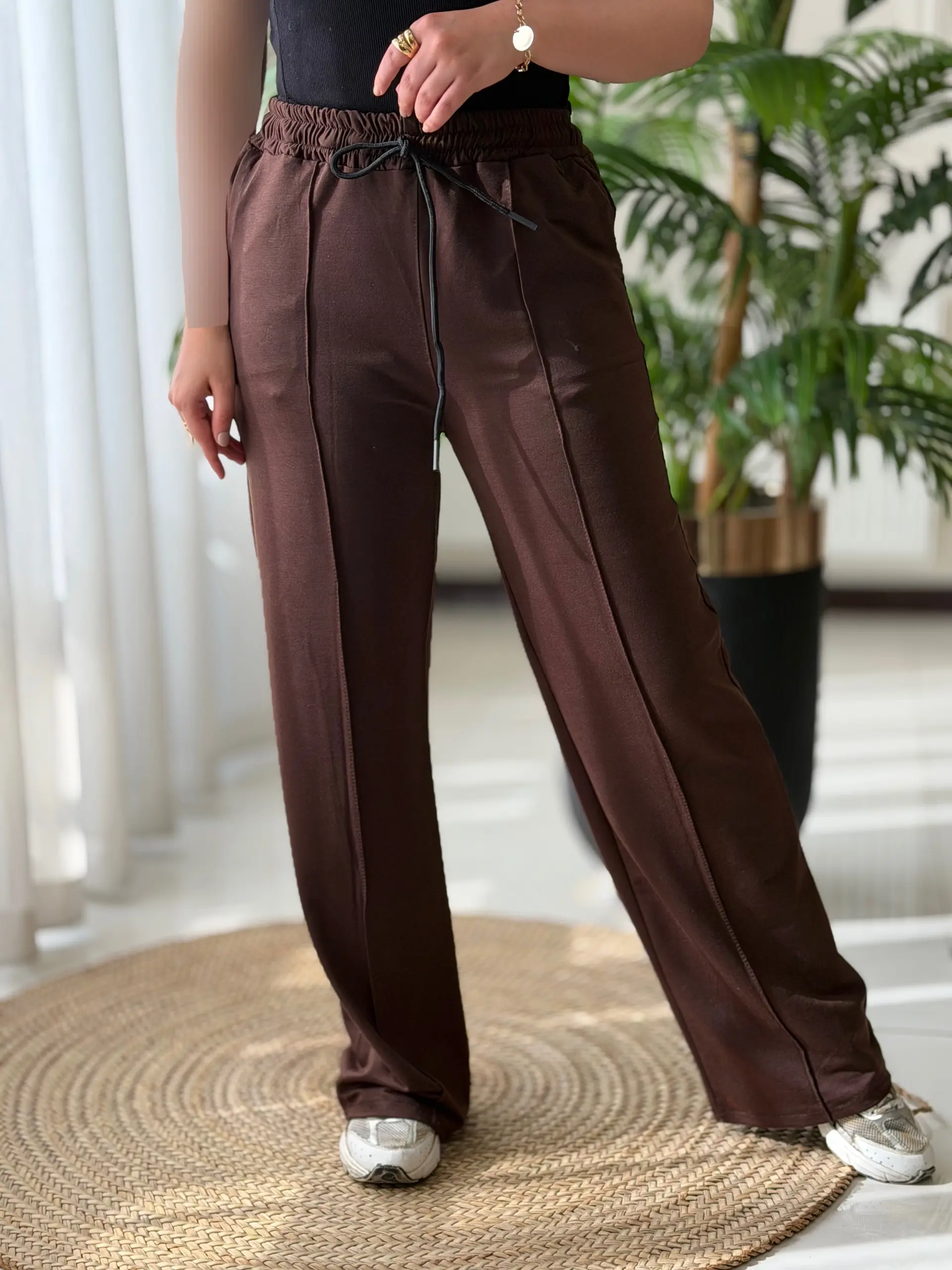 شلوار جلو خط دار کد2435