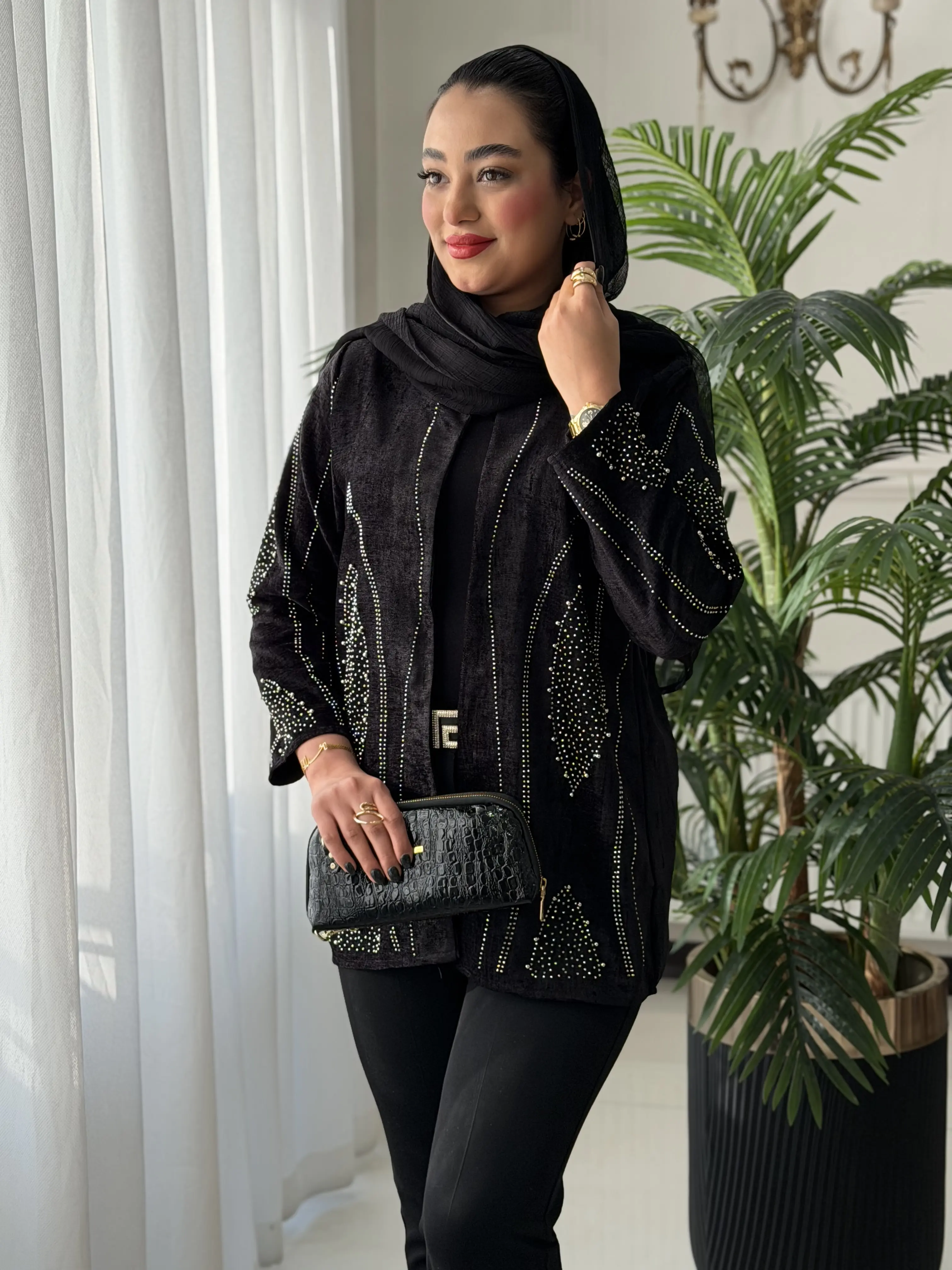 کت مخمل نگین دار کد2349