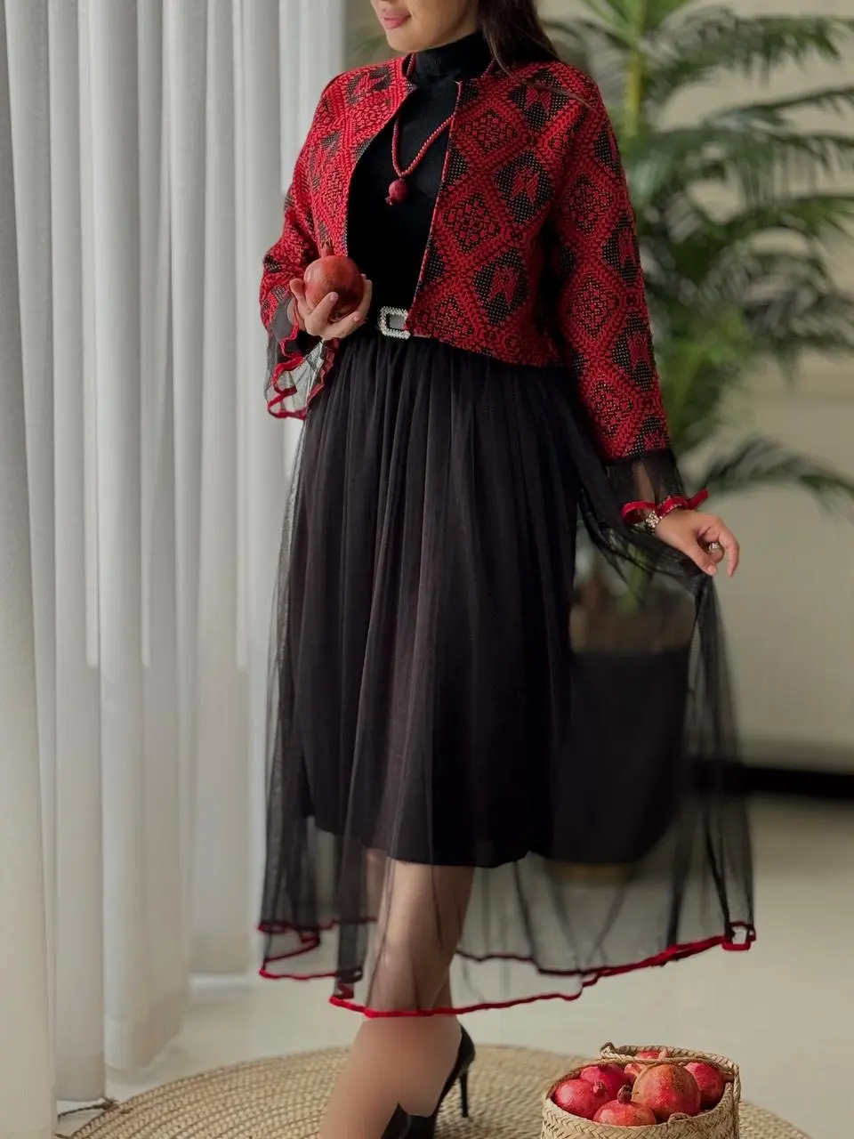 ست کت دامن یلدایی کد2290