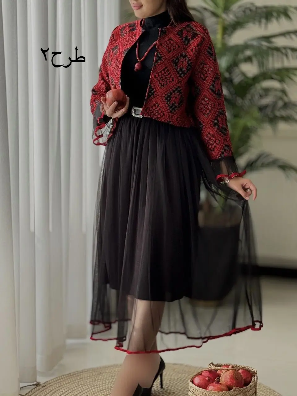 ست کت دامن یلدایی کد2324