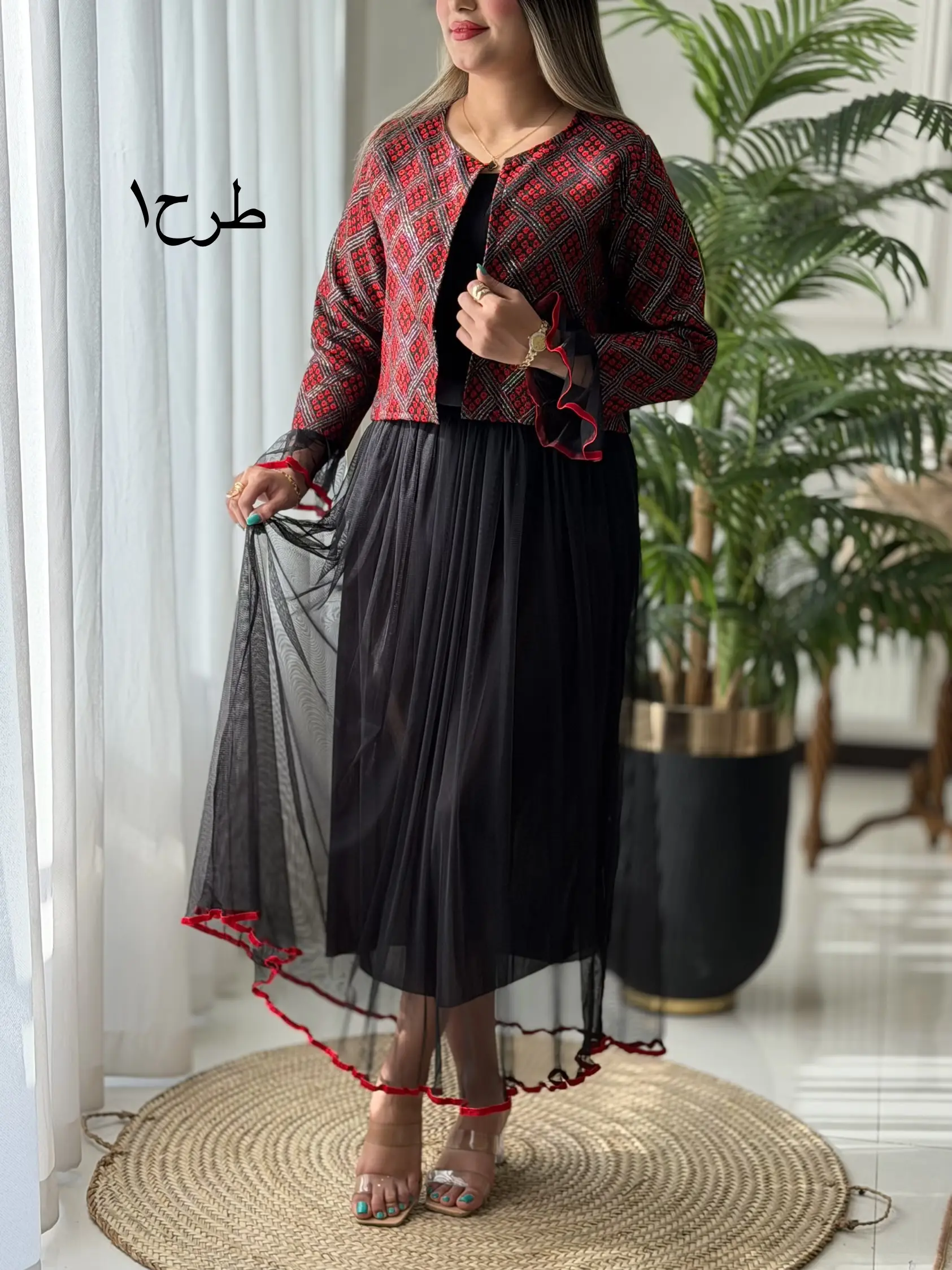 ست کت دامن یلدایی کد2324