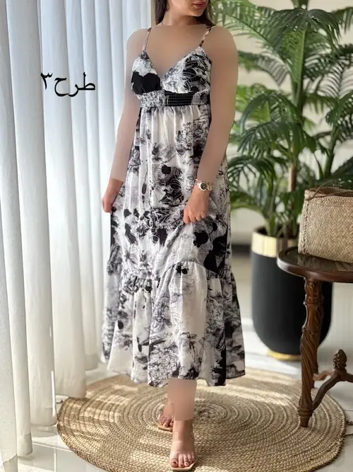 مدل پیراهن نخی بلند
