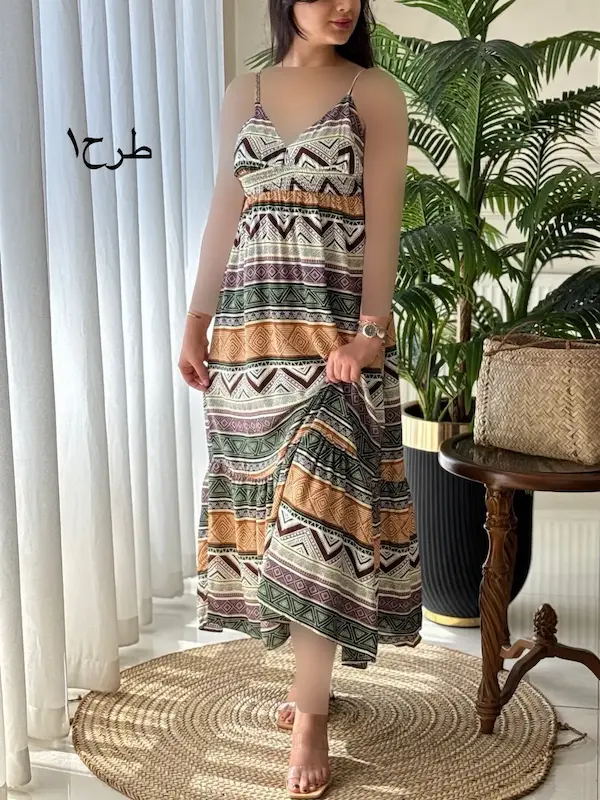 پیراهن خانگی نخی
